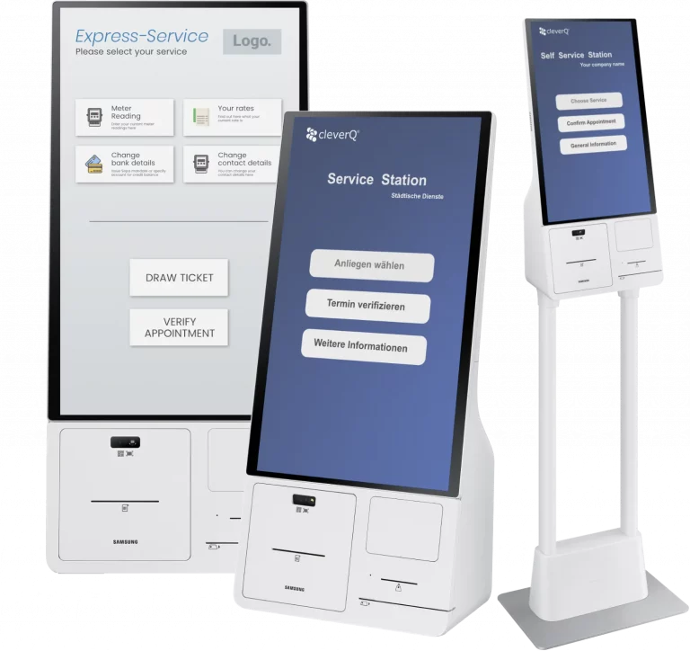 Modern and multifunctional kiosksystem for waiting time and appointment management